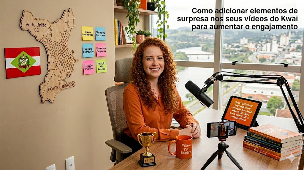 Como adicionar elementos de surpresa nos seus vídeos do Kwai para aumentar o engajamento com viradas de conteúdo e humor