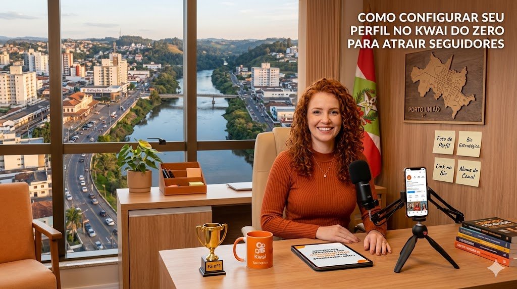 Como configurar seu perfil no Kwai do zero para atrair seguidores com foto de perfil bio estratégica e configurações essenciais