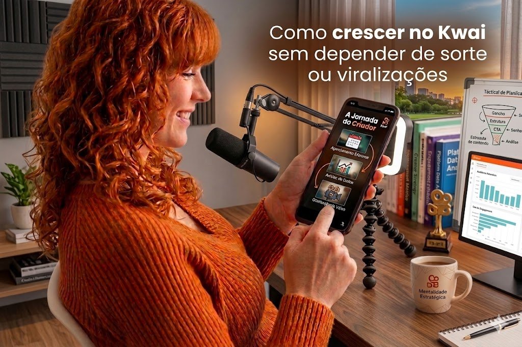 Como crescer no Kwai sem depender de sorte ou viralizações com jornada do criador e análise de dados estratégica