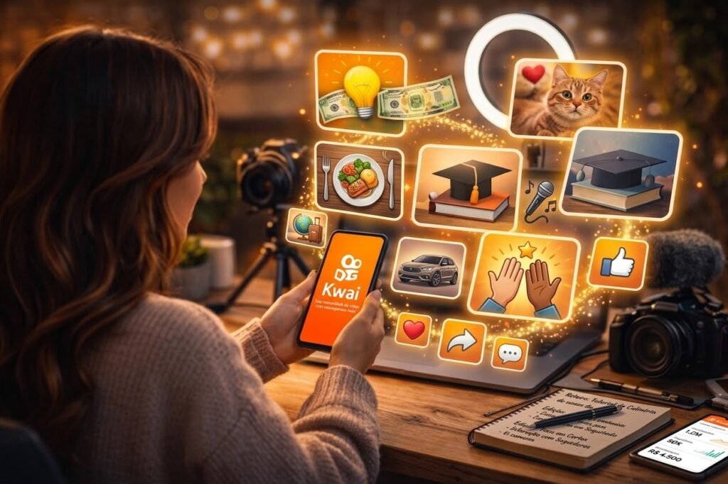 Como escolher o nicho certo para crescer no Kwai com vários nichos representados como receitas, educação, animais e música