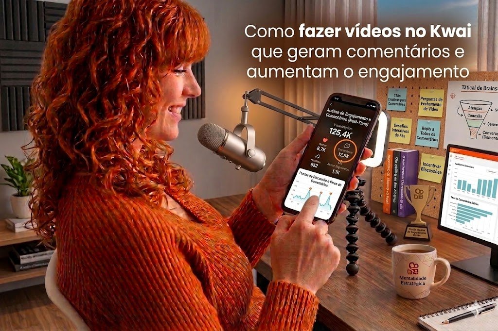Como fazer vídeos no Kwai que geram comentários e aumentam o engajamento com análise de comentários e estratégias de discussão