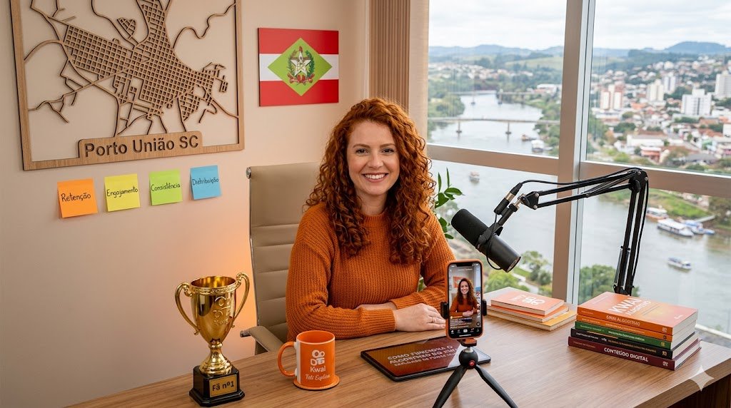 Como funciona o algoritmo do Kwai explicado de forma simples com retenção engajamento e consistência