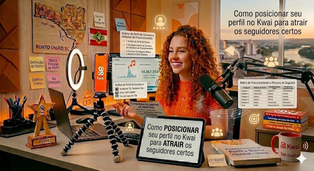 Como posicionar seu perfil no Kwai para atrair os seguidores certos com nicho claro e estratégia de crescimento