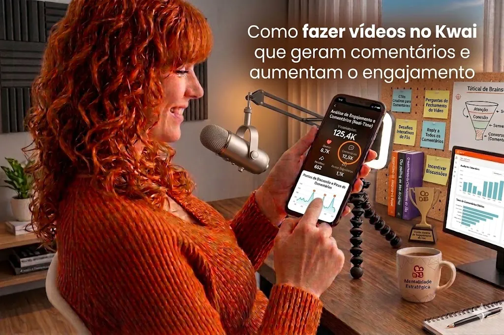 Como fazer vídeos no Kwai que geram comentários e aumentam o engajamento com análise de comentários e estratégias de discussão